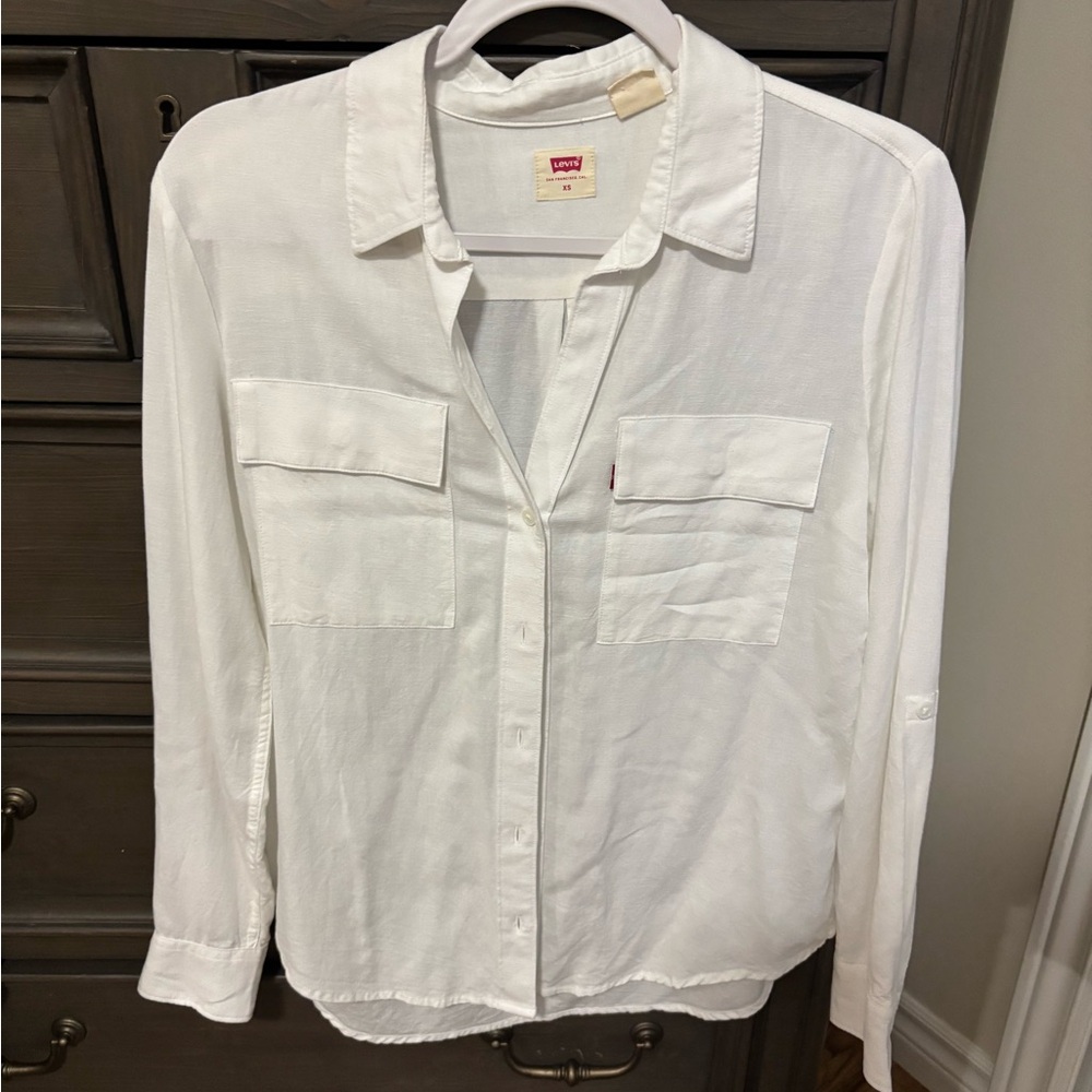 Levi's Crisp White Collared Shirt